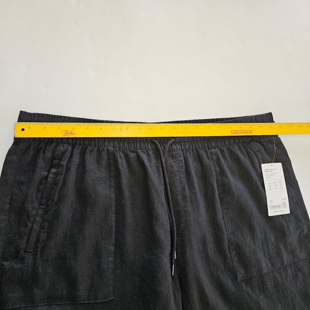 NWT Athleta Retreat Linen High Rise Wide Leg Pant Black 2X - Picture 10 of 12